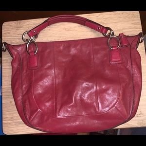 Ruby red Coach Bag!